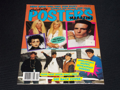 1991 CELEBRITY POSTERS MAGAZINE - VANILLA ICE FRONT COVER - E 14371