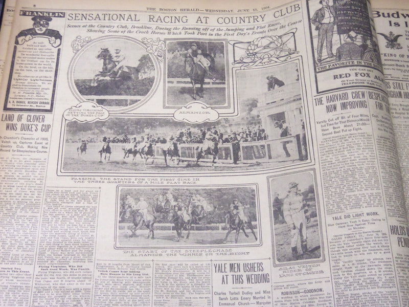 1908 JUNE 15 THE BOSTON HERALD - PROPOSED HOME OF BOSTON HERALD PARK ST. - BH 49