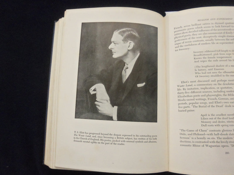 1947 PANORAMA OF AMERICAN LITERATURE HARDCOVER BOOK BY W. TASKER WITHAM- KD 8302