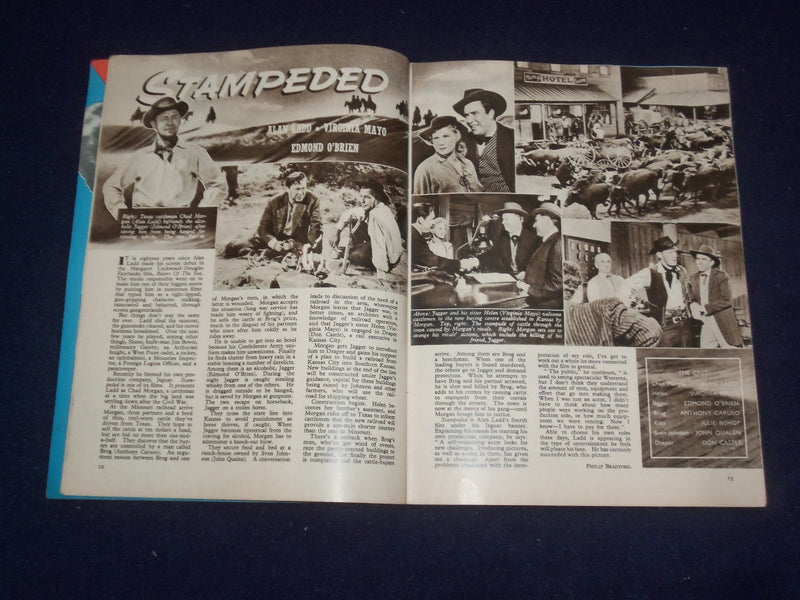 1957 MAY FILM REVIEW MAGAZINE - VIRGINIA MAYO - MARJORIE HELLEN - J 9688