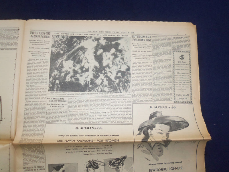 1943 APR 9 NEW YORK TIMES - ROOSEVELT ORDER FREEZES WAGES AND PRICES - NP 6529