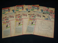 1963 NY DAILY SUNDAY NEWS BABE RUTH COLORING COLLEGE COMICS LOT OF 3 - NP 5384