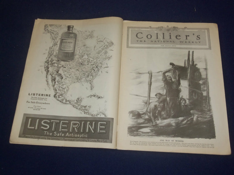 1917 OCTOBER 6 COLLIER'S MAGAZINE - THE EMERGING MR. BAKER - ST 6721