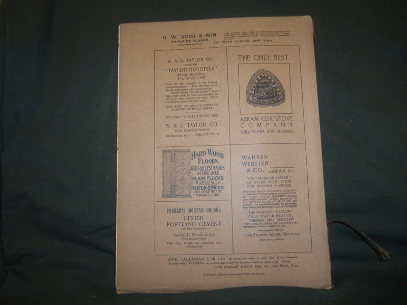 1902 JANUARY THE HOUSE & GARDEN MAGAZINE - GREAT PHOTOS & ADS - ST 755