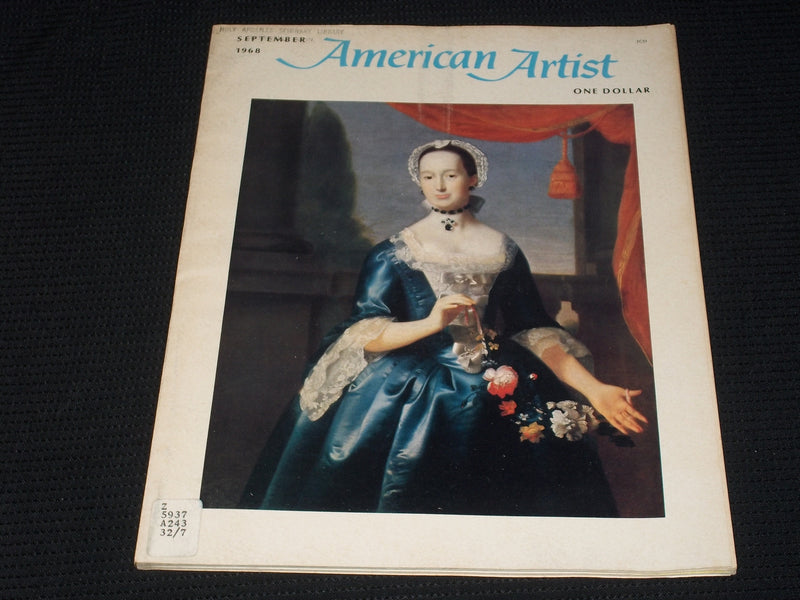 1968 SEPTEMBER AMERICAN ARTIST MAGAZINE VERY NICE ART COVER & CONTENT - E 2132