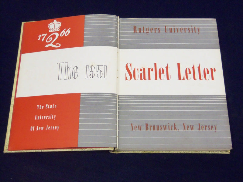 1951 SCARLET LETTER RUTGERS UNIVERSITY YEARBOOK - NEW BRUNSWICK NJ - YB 789
