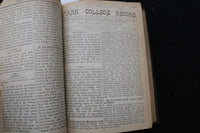 1876-1907 PARK COLLEGE RECORD WEEKLY RECORD HARDCOVER BOOKS - 6 VOLUMES -KD 9575