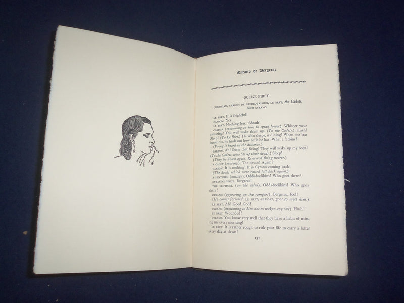 1931 CYRANO DE BERGERAC HARDCOVER BOOK BY EDMUND ROSTAND & NINO CARBE - KD 8180