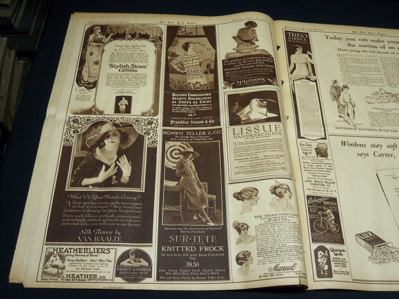 1922 APRIL 23 NEW YORK TIMES PICTURE SECTION - CHESTERFIELD FULL AD - NT 8854