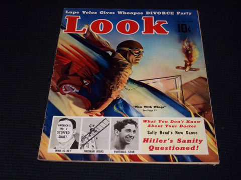 1938 OCTOBER 25 LOOK MAGAZINE - MEN WITH WINGS FRONT COVER - E 20306