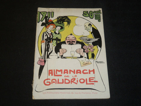1911 ALMANACH DE LA GAUDRIOLE BOOK - FRENCH - NICE ILLUSTRATIONS - J 5476