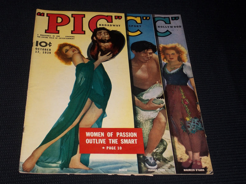 1939 OCTOBER 17 PIC MAGAZINE - DENIS TIGER O'HARA COVER - E 5047