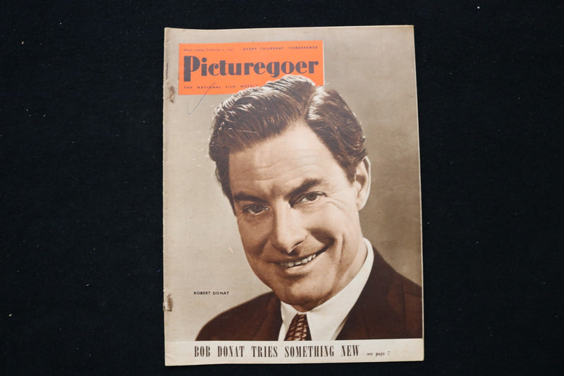 1950 FEBRUARY 4 PICTUREGOER MAGAZINE - ROBERT DONAT COVER - E 26027