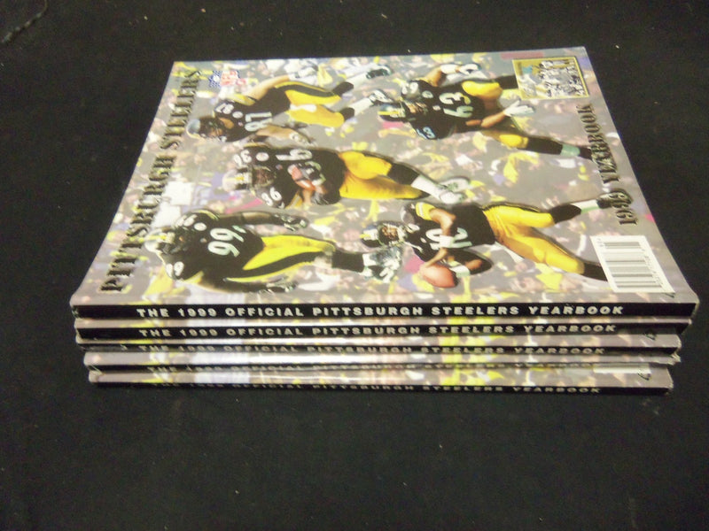 1999 PITTSBURGH STEELERS OFFICIAL YEARBOOK - LOT OF 5 - O 2908
