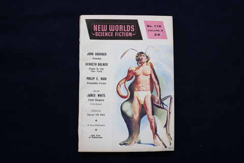 1962 MARCH NEW WORLDS SOFTCOVER DIGEST MAGAZINE - VOLUME 39, NUMBER 116 - K 449