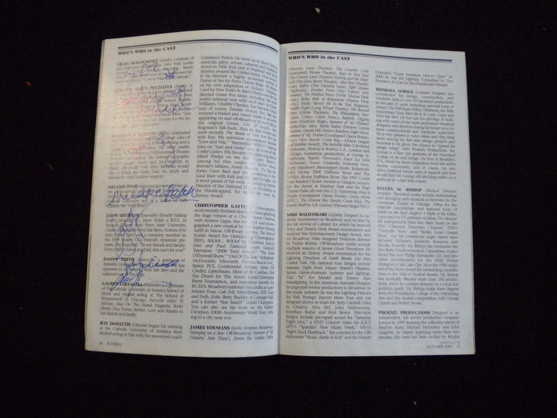 2002 GREASE PLAYBILL - 23 SIGNATURES - J 8267