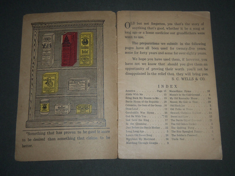 EARLY 1900'S SONGS FOR THE HOUR MAGAZINE PUB BY S. C. WELLS & CO. - J 2549