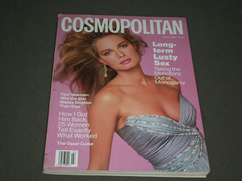 1989 MARCH COSMOPOLITAN MAGAZINE - LARA NASZINSKI, PHOTO BY SCAVULLO - SP 3157