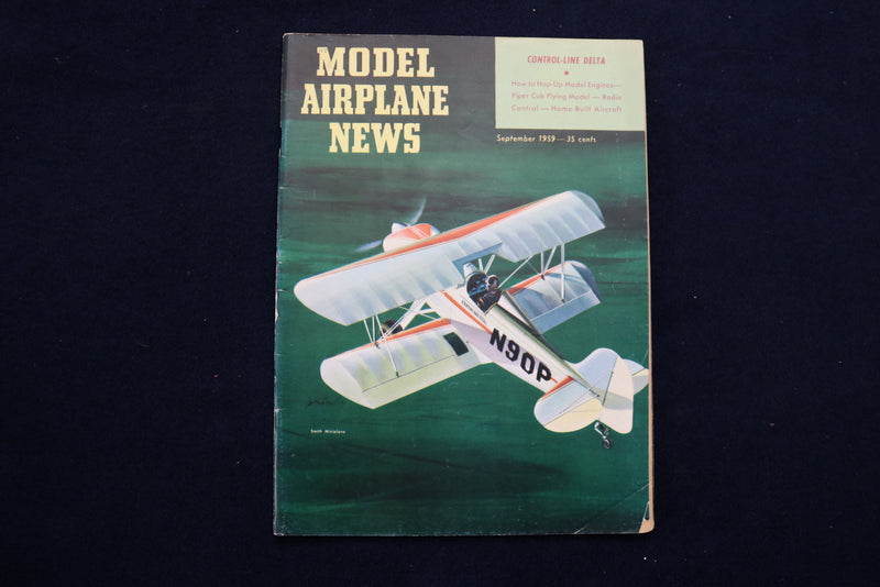 1959 SEPTEMBER MODEL AIRPLANE NEWS MAGAZINE - SMITH MINIPLANE COVER - E 11547
