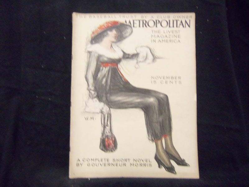 1912 NOVEMBER METROPOLITAN MAGAZINE - GREAT COVER & ADS - ST 1367