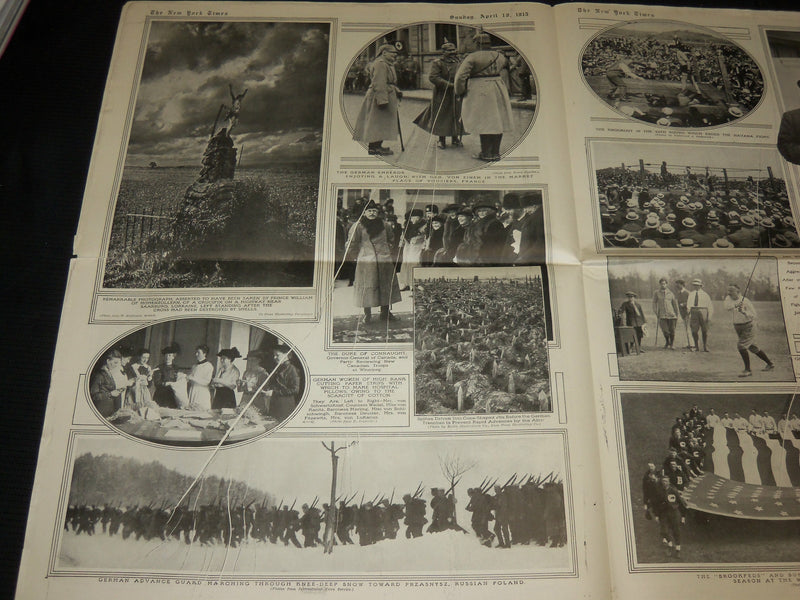 1915 APRIL 18 NEW YORK TIMES PICTURE SECTION - FEDERAL LEAGUE - NP 5477