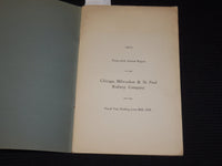 1910 CHICAGO MILWAUKEE & ST. PAUL RAILWAY CO. 46TH ANNUAL REPORT - MAP - K 18