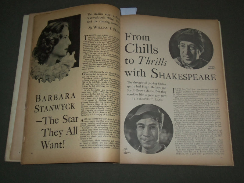 1935 DECEMBER MOTION PICTURE MAGAZINE - ANN SOTHERN COVER - SP 8562