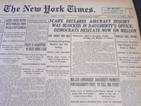 1924 MAR 30 NEW YORK TIMES - SCAIFE DECLARES AIRCRAFT INQUIRY BLOCKED - NT 6813