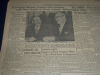 1949 FEB 8 DEMOCRAT & CHRONICLE NEWSPAPER - LIFE TERM FOR CARDINAL - NP 1625