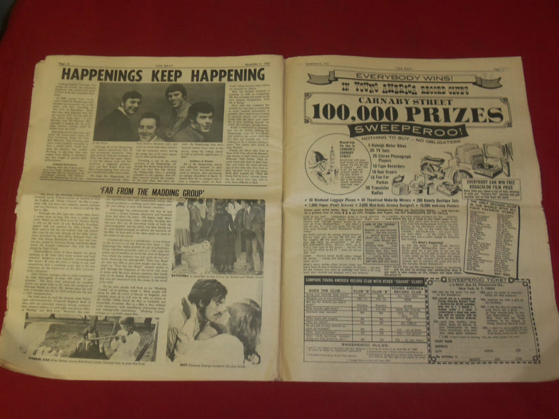 1967 NOV 4 THE BEAT NEWSPAPER-RINGO-MAMA CASS - PHOTOS, ARTICLES & ADS - NP 3923