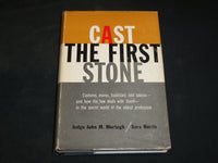 1957 CAST THE FIRST STONE HARDCOVER BOOK BY JOHN M. MURTAGN - KD 2766P