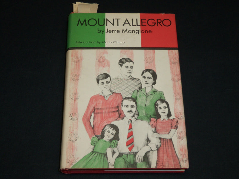 1972 MOUNT ALLEGRO HARDCOVER BOOK INSCRIBED BY JERRE MANGIONE - D 461