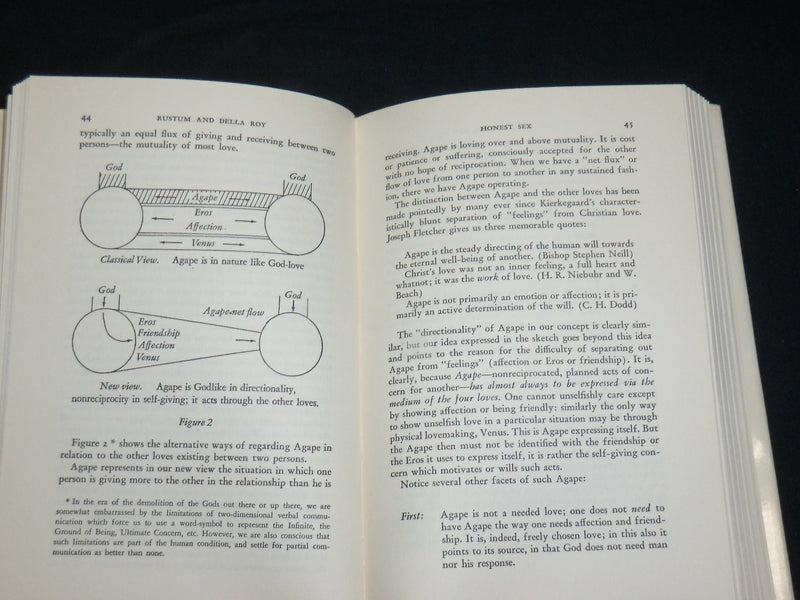 1968 HONEST SEX HARDCOVER BOOK BY RUSTUM & DELLA ROY - FIRST PRINTING - KD 2762L