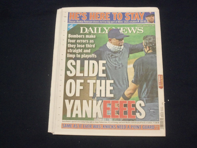 2020 SEP 26 NEW YORK DAILY NEWS NEWSPAPER-RUTH BADER GINSBURG LIES AT US CAPITOL