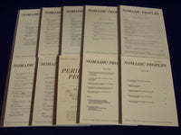 1977-1987 HUMAN ORGANIZATION & NOMADIC PEOPLES ANTHROPOLOGY LOT OF 17 - KD 2391