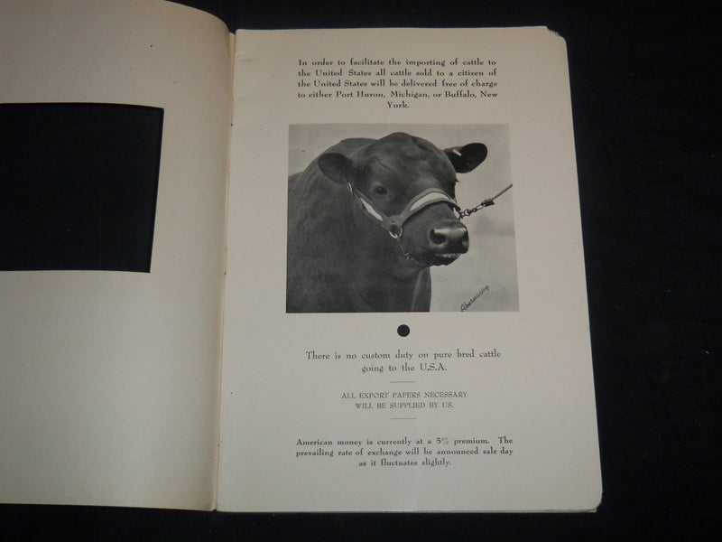 1951 ANOKA FARMS 25TH ANNIVERSRAY BREEDERS' CATTLE SALE CATALOG - J 9223
