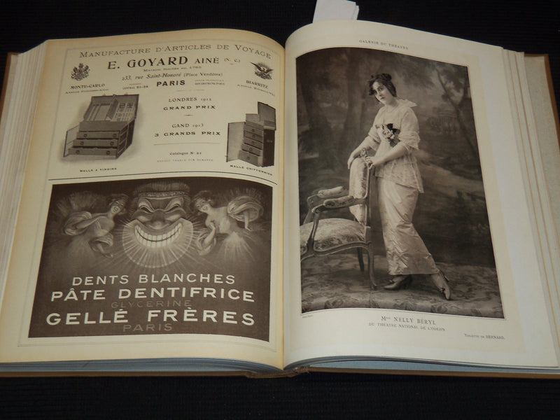 1913 JULY-DECEMBER LE THEATRE MAGAZINE BOUND VOLUME - 12 ISSUES - KD 2278E