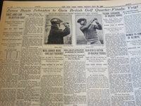 1930 MAY 30 NEW YORK TIMES JONES BEATS JOHNSTON TO GAIN BRITISH FINALS - NT 5652