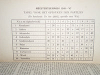 1946-1947 HASTINGS SCHAAKCITADEL BY H. KMOCH HARDCOVER BOOK - J 2383