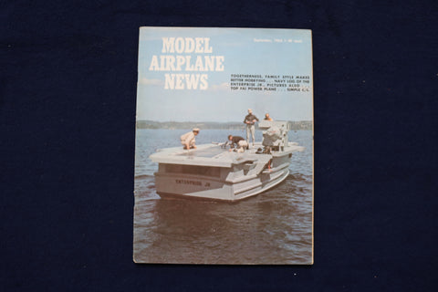 1965 SEPTEMBER MODEL AIRPLANE NEWS MAGAZINE - ENTERPRISE JR. COVER - E 11586