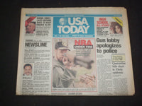 1995 MAY 18 USA TODAY NEWSPAPER - GUN LOBBY APOLOGIZES TO POLICE - NP 7798
