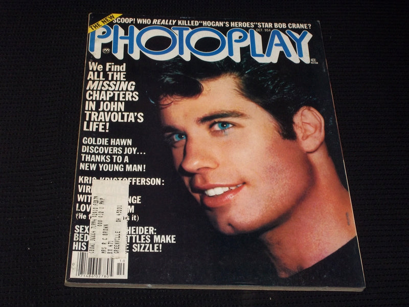 1978 OCTOBER PHOTOPLAY MAGAZINE - JOHN TRAVOLTA FRONT COVER - E 906
