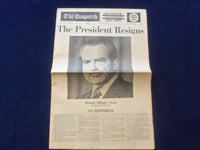1974 AUGUST 9 THE DISPATCH NEWSPAPER- PRESIDENT RESIGNS- UNION CITY, NJ- NP 6437