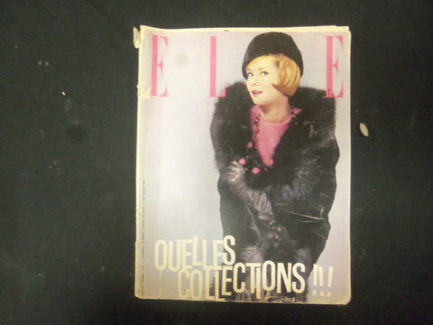 1960 SEPTEMBER 2 FRENCH ELLE MAGAZINE - NICE COVER, PHOTOS & ADS - ST 4093