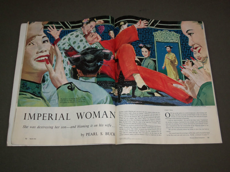 1956 MARCH WOMAN'S HOME COMPANION MAGAZINE-IMPERIAL WOMAN BY PEARL BUCK -SP 7108