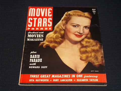 1948 MAY MOVIE STARS PARADE MAGAZINE - BETTY GRABLE COVER - E 13915