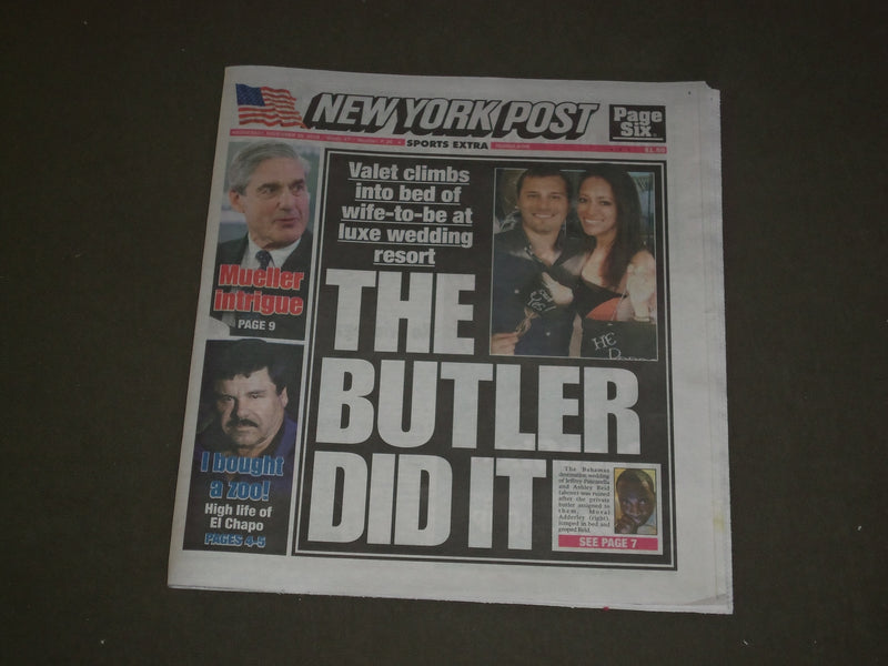 2018 NOVEMBER 28 NEW YORK POST NEWSPAPER - BAHAMA WEDDING RUINED BY BUTLER