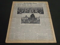 1929 JUNE 2 NY TIMES SECTION - NEW YORK OF 1965 - A COLOSSAR CITY - NT 7082