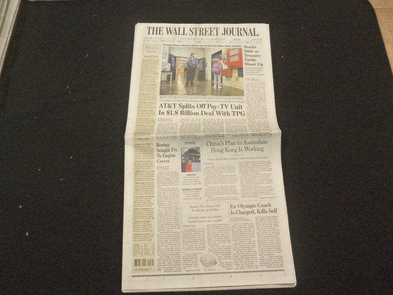 2021 FEBRUARY 26 THE WALL STREET JOURNAL - AT&T SPLITS OFF PAY-TV UNIT, $1.8 BIL