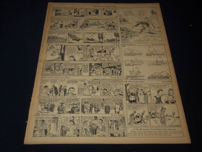 1939 SEPT 20 MINNEAPOLIS MORNING TRIBUNE NEWSPAPER - ALLIES SPURN PEACE- NT 9536